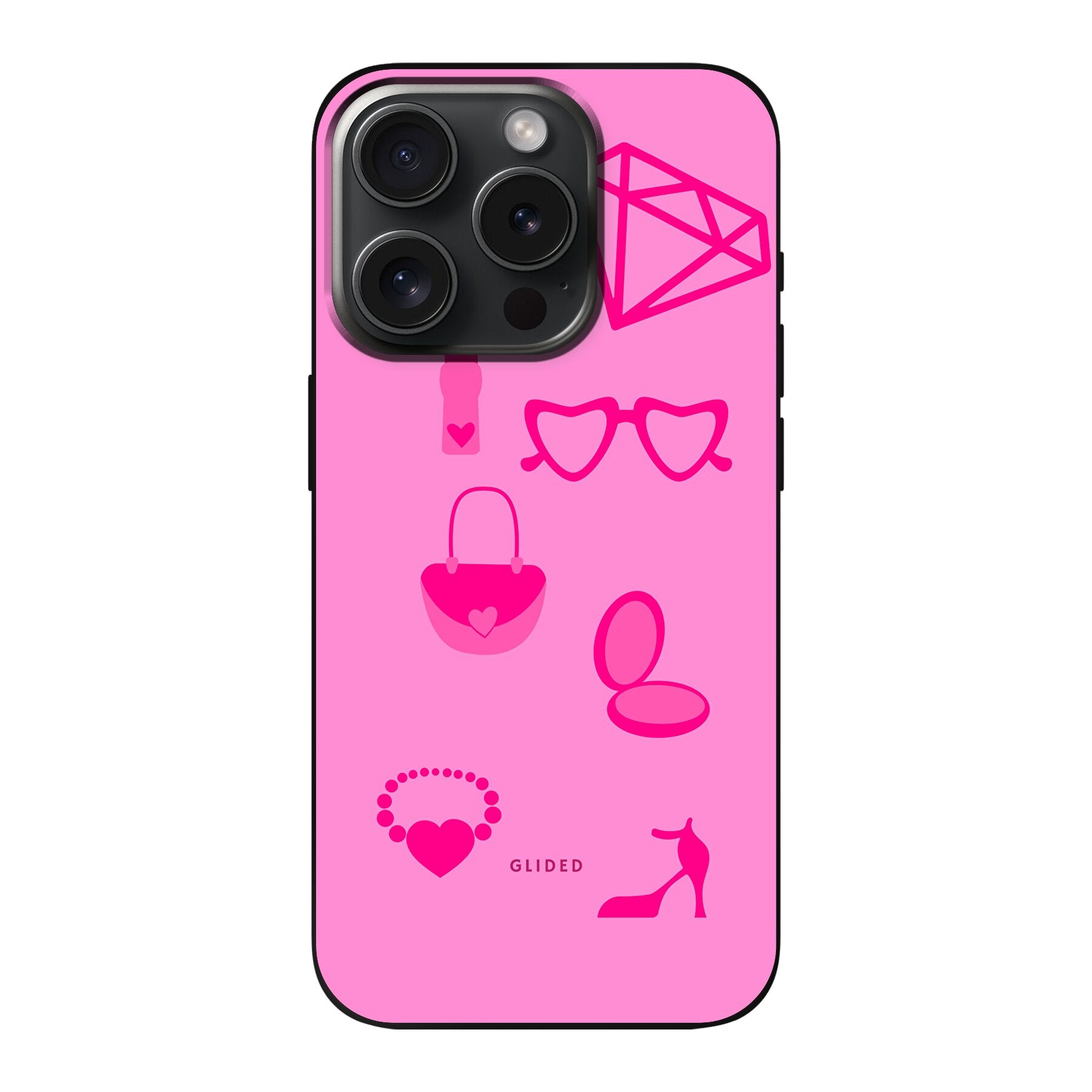 Glamor – iPhone 15 Pro Handyhülle – Hard Case